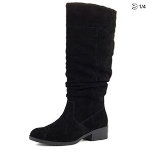 Cougar black suede slouch Carla waterproof boots - size 10